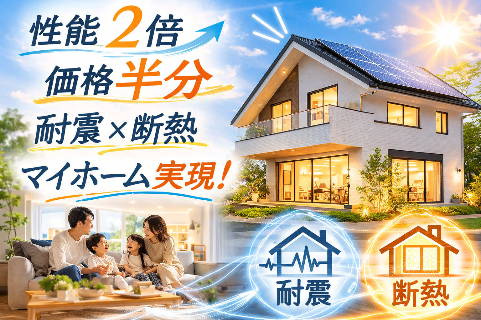 耐震・断熱性能2倍・価格半分の家づくり  実践アドバイザー