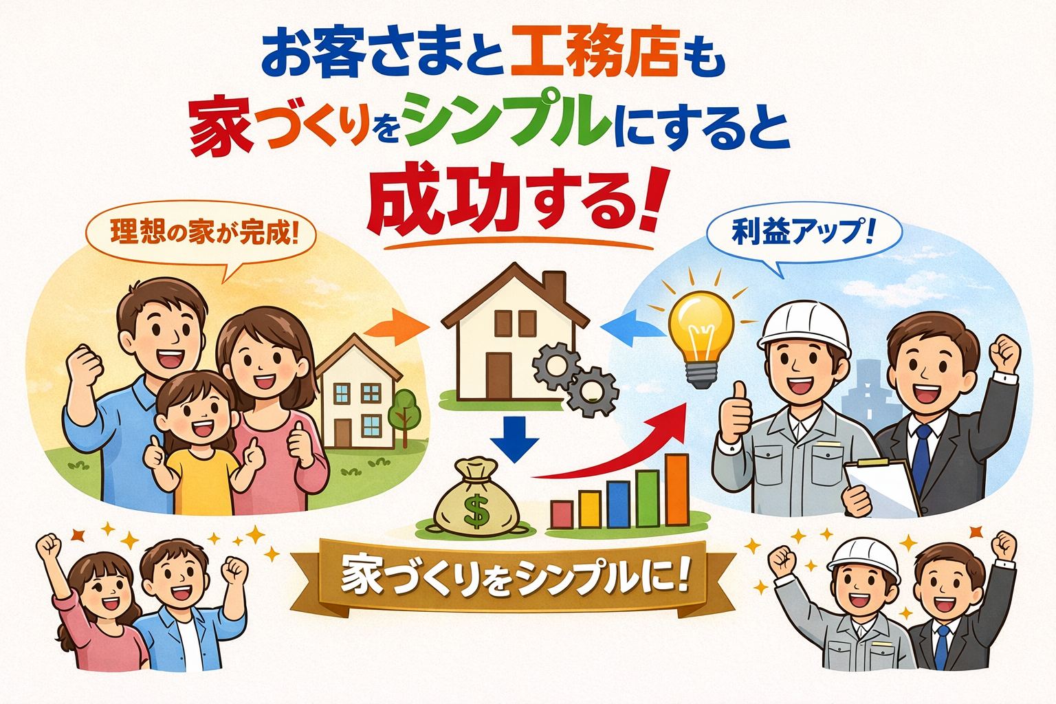 大手ハウスメーカーの見積が1000万円以上下がる本当の家創りの仕組み！