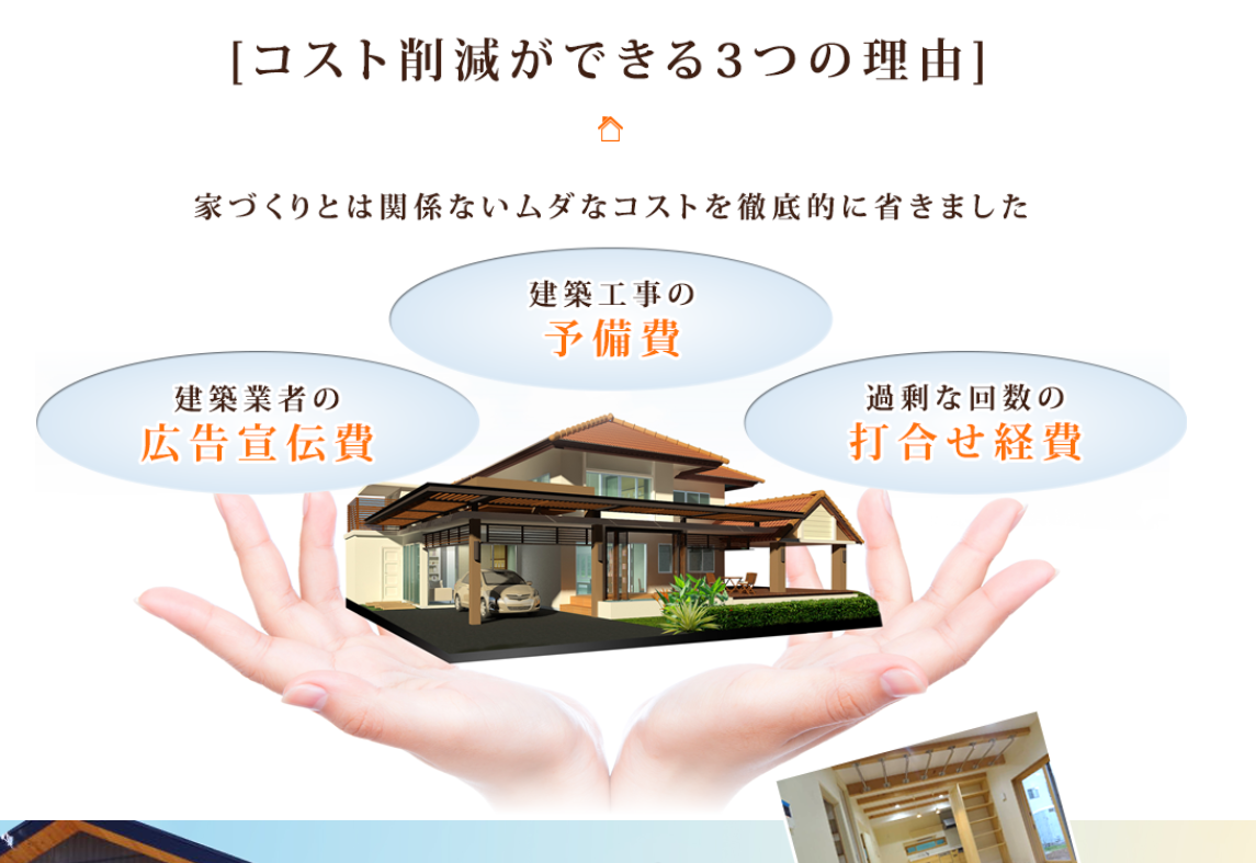 今までの常識を変えて建て主が1000万円得する家づくりの仕組を作りました。